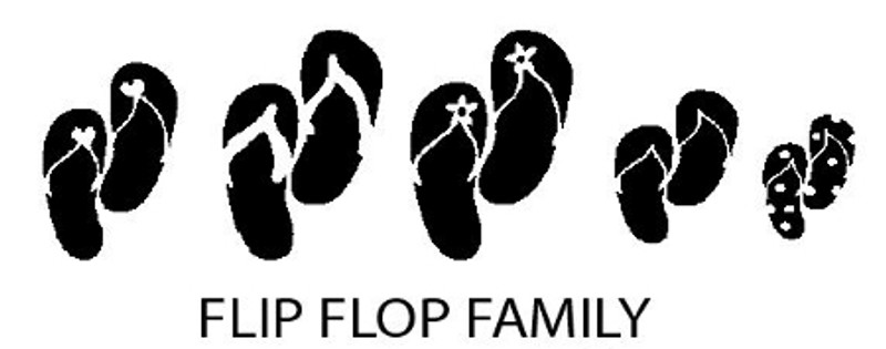 Flip Flop Family Decals