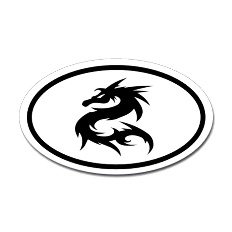 Karate Oval Bumper Sticker