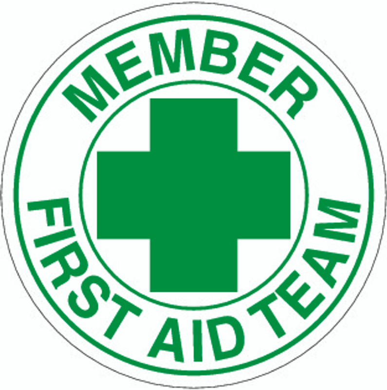 Member First Aid Team Hardhat Sticker