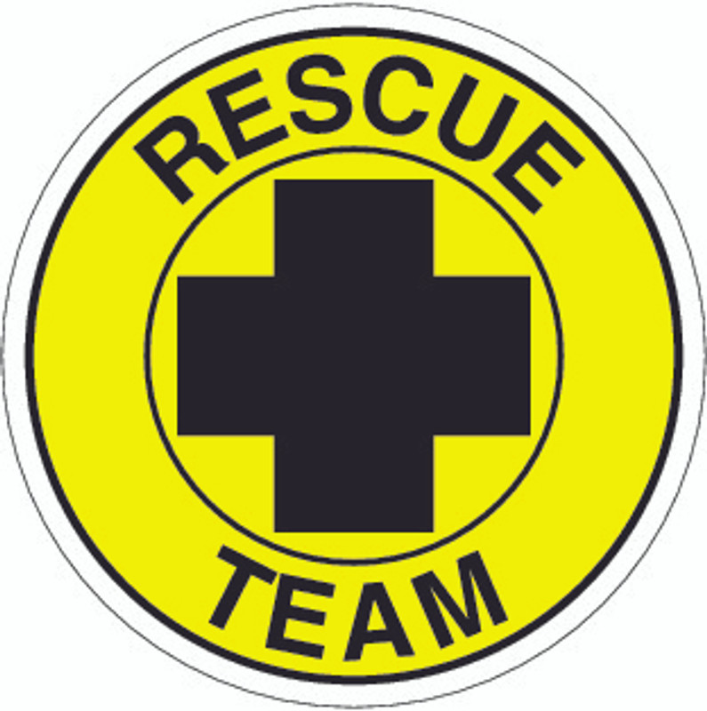 Rescue Team Hardhat Sticker