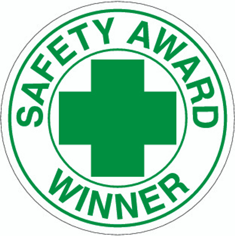 Safety Award Winner Hardhat Sticker