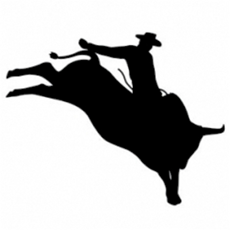 Cowboy Rodeo Bull Riding Decal