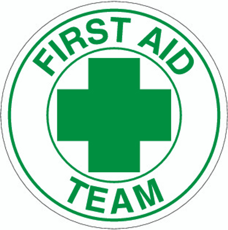 First Aid Team Hardhat Sticker