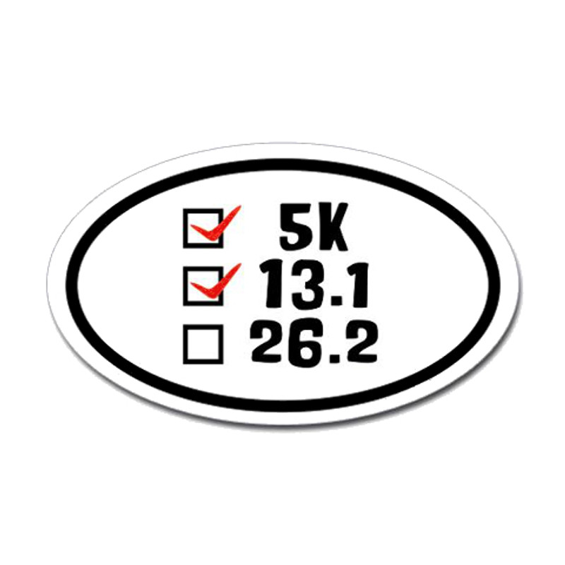 26.2 Oval Bumper Sticker #10