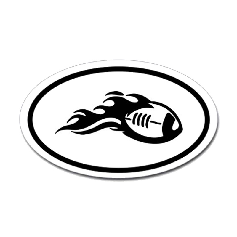 Football Oval Bumper Sticker #1