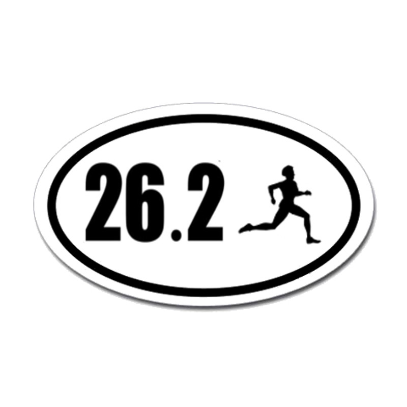 26.2 Oval Bumper Sticker #6