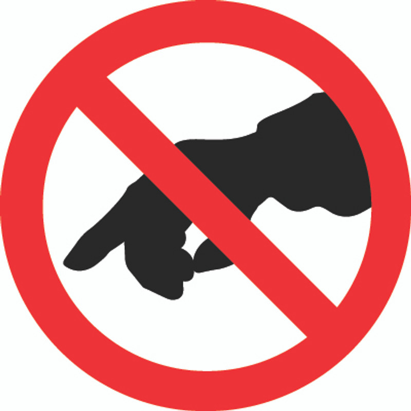 Do Not Touch (ISO Prohibition Symbol)