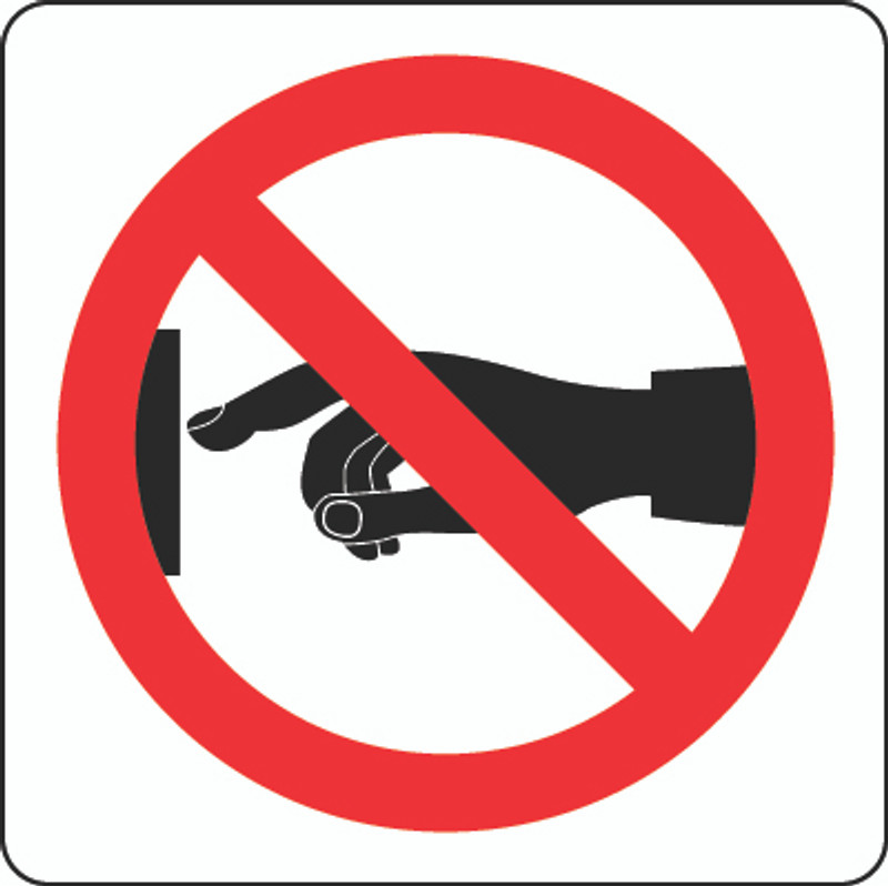 Do Not Touch (ISO Prohibition Symbol)