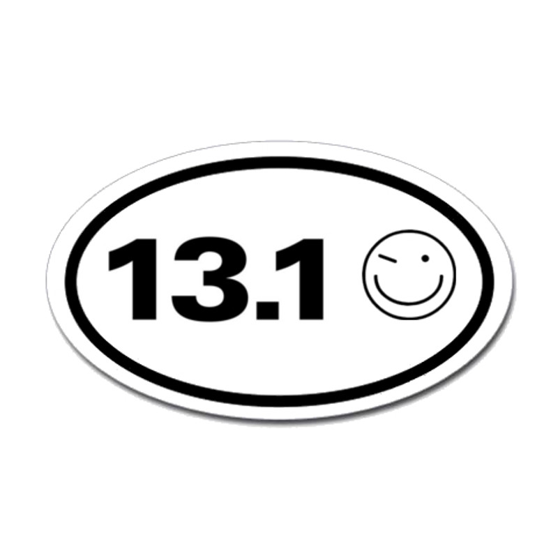 13.1 Oval Bumper Sticker #2