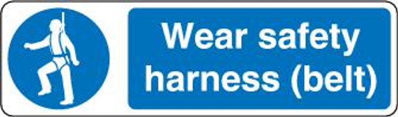 Wear Safety Harness (Belt)