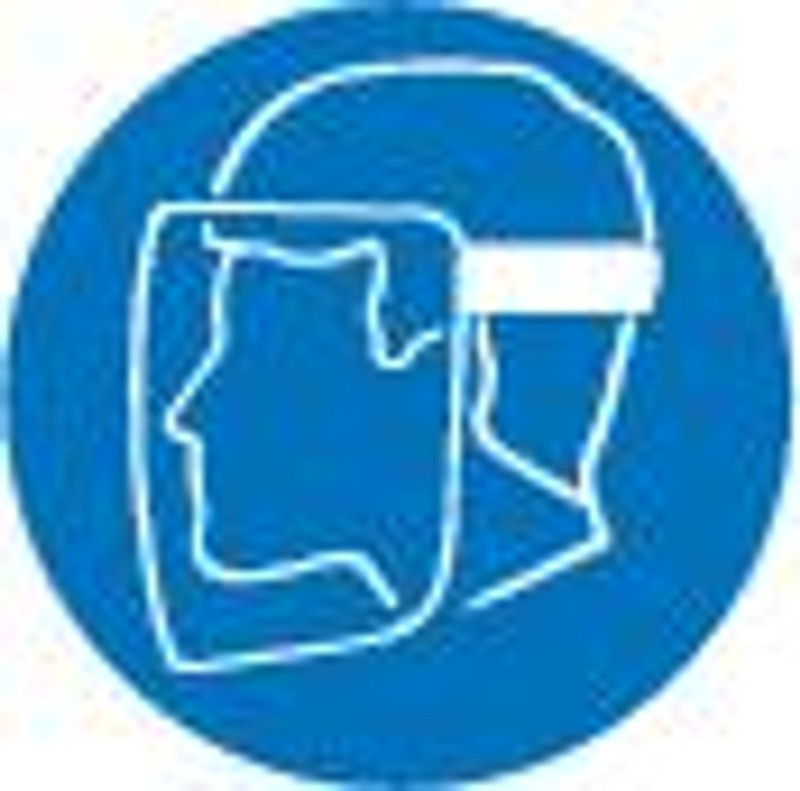 Face Shield (ISO Mandatory Symbol)
