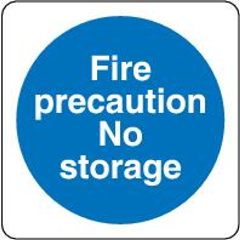 Fire Precaution No Storage