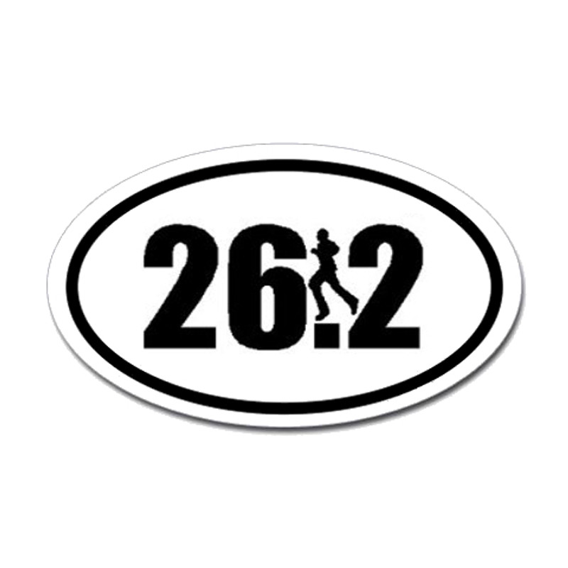 26.2 Oval Bumper Sticker #5