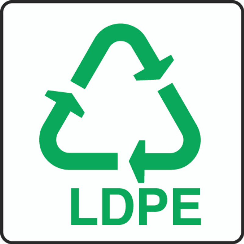 Low Density Polyethylene (LDPE) Recycle Sign