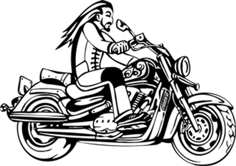 Ride To The Right Motorcycle Decal