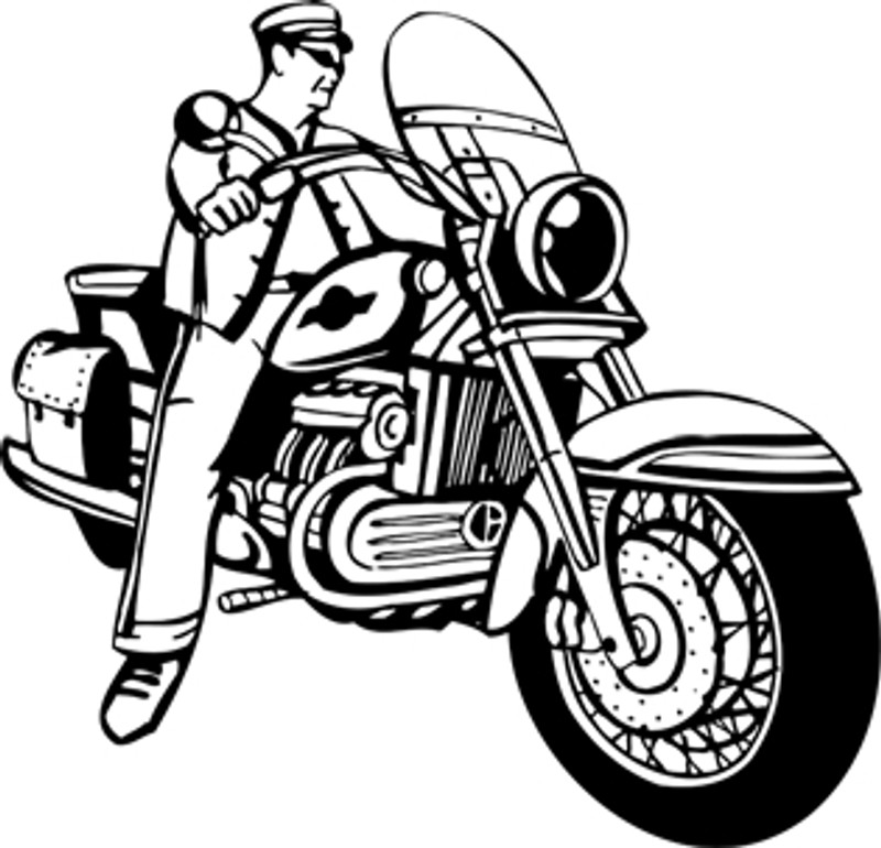 The Old School Life Ride Motorcycle Decal