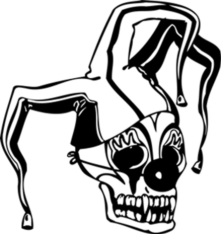 The Joker Skull Decal