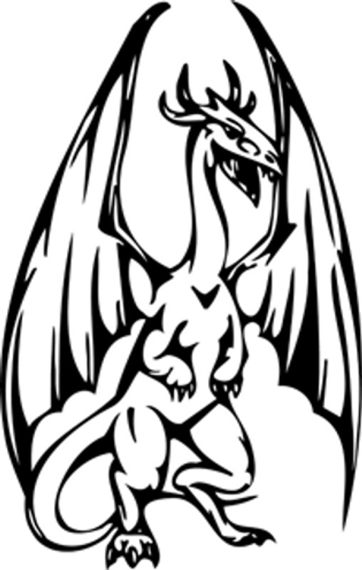 Dragon Standing Decal