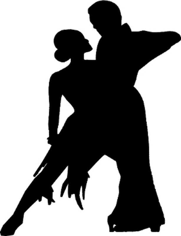 Couple Shadow Dancers Decal