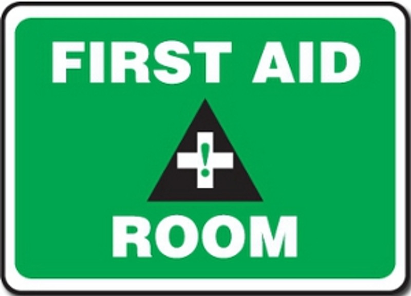 First Aid Room Aluminum Sign