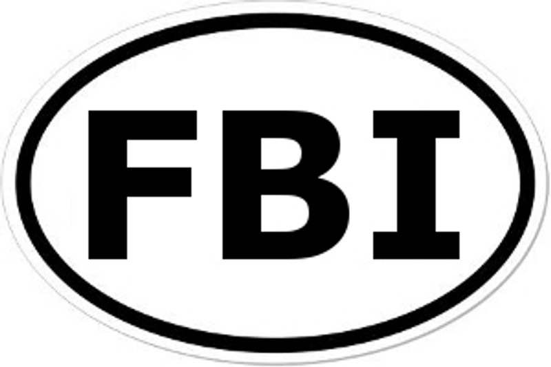 FBI Oval Bumper Sticker