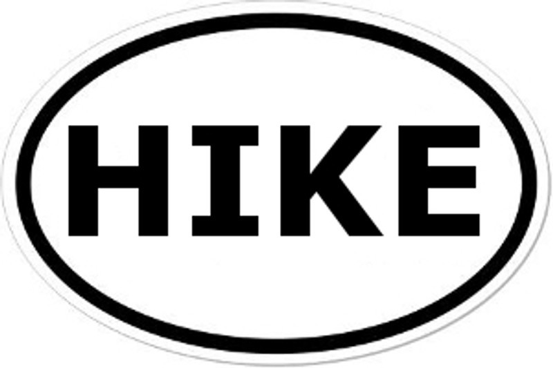 HIKE Oval Bumper Sticker