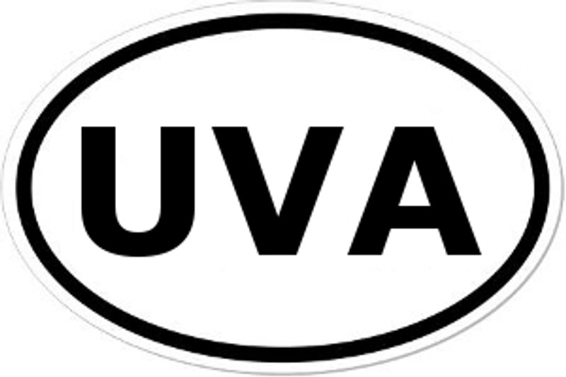 UVA Oval Bumper Sticker