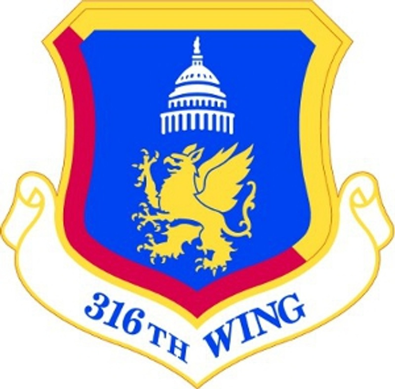 USAF Air Force 316th Wing Shield