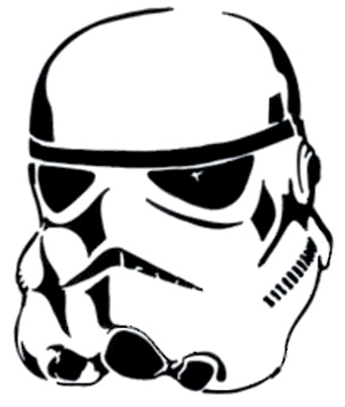 Star Wars Storm Trooper Helmet Decal