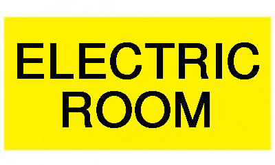 Electric Room Sign