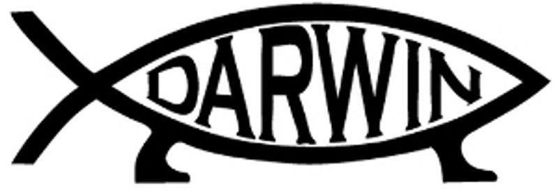 Darwin Fish Decal