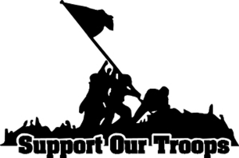 Support Our Troops Decal