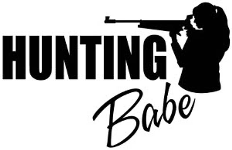 Hunting Babe Decal