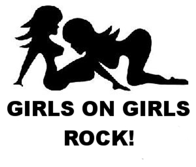 Girls On Girls Rock Decal