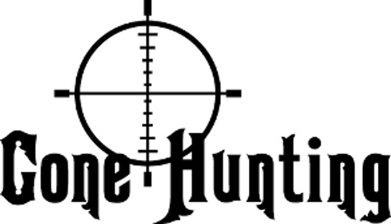 Gone Hunting Decal