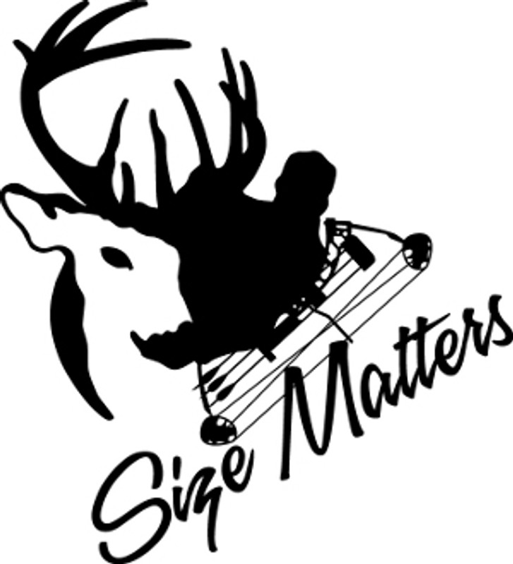 Size Matters Hunting Decal