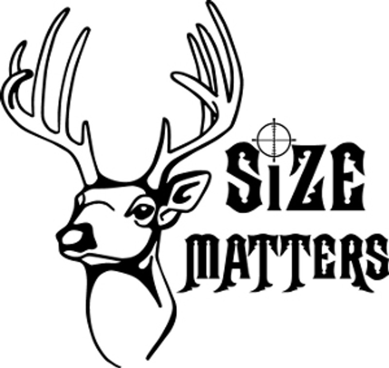 Size Matters Hunting Decal