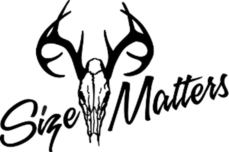 Size Matters Hunting Decal