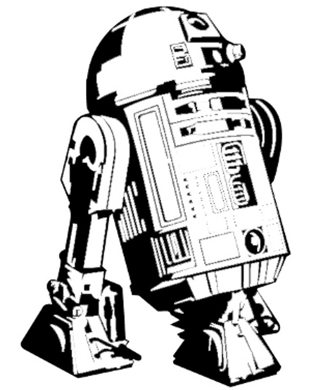 Star Wars R2D2 Profile Sticker