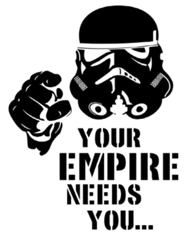 Storm Trooper Your Empire Needs You Decal