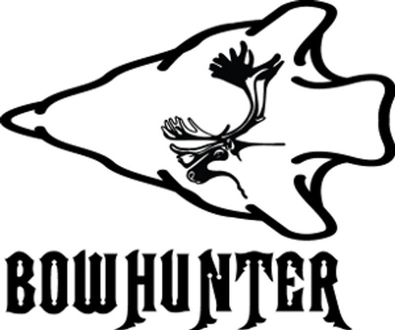 Bowhunter Arrowhead Elk Decal