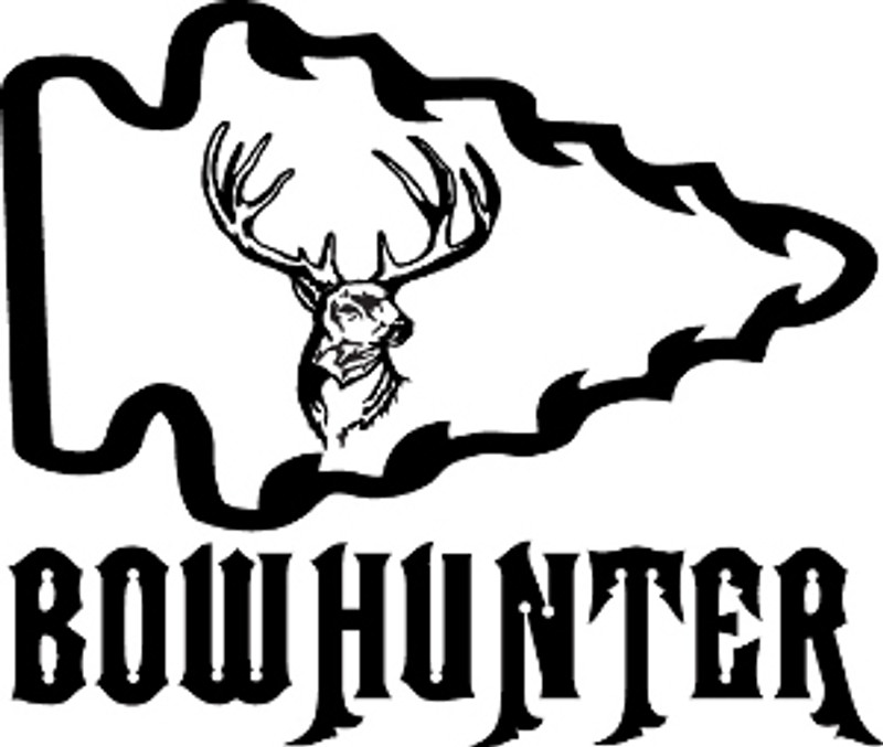 Bowhunter Arrowhead Big Buck Decal