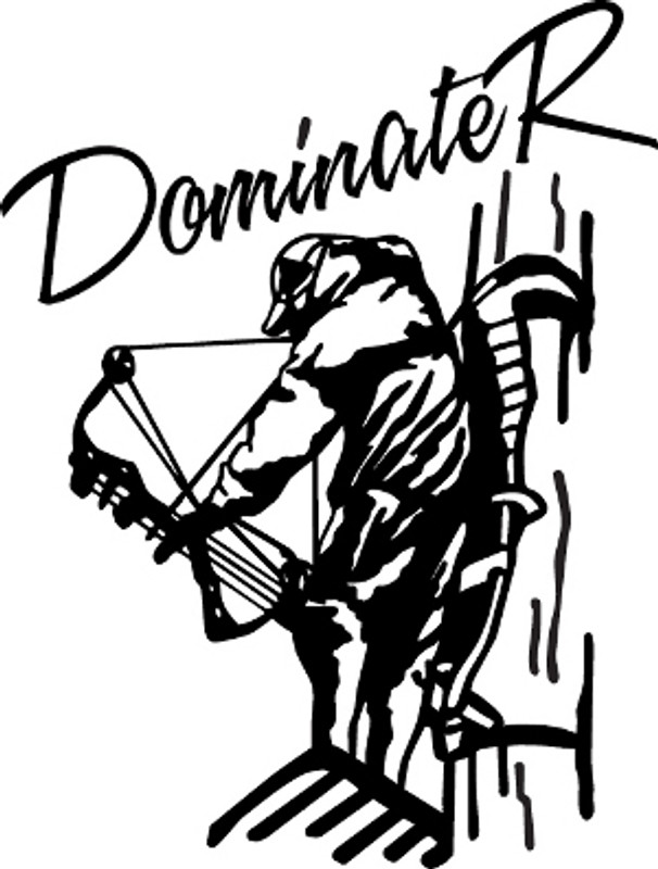 Bowhunter In Tree Stand Decal