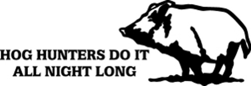 Hog Hunters Hunting Decal