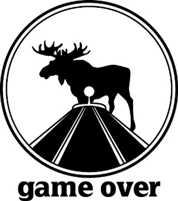Game Over Moose Hunting Decal