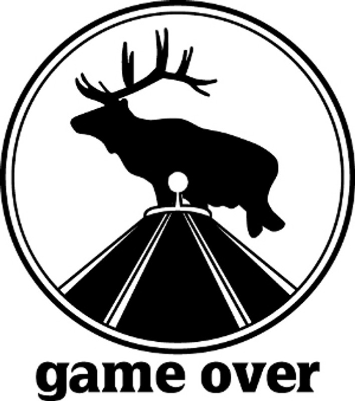 Game Over Elk Hunting Decal