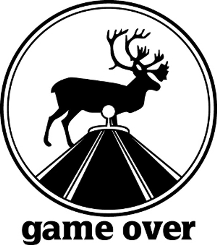 Game Over Caribou Hunting Decal