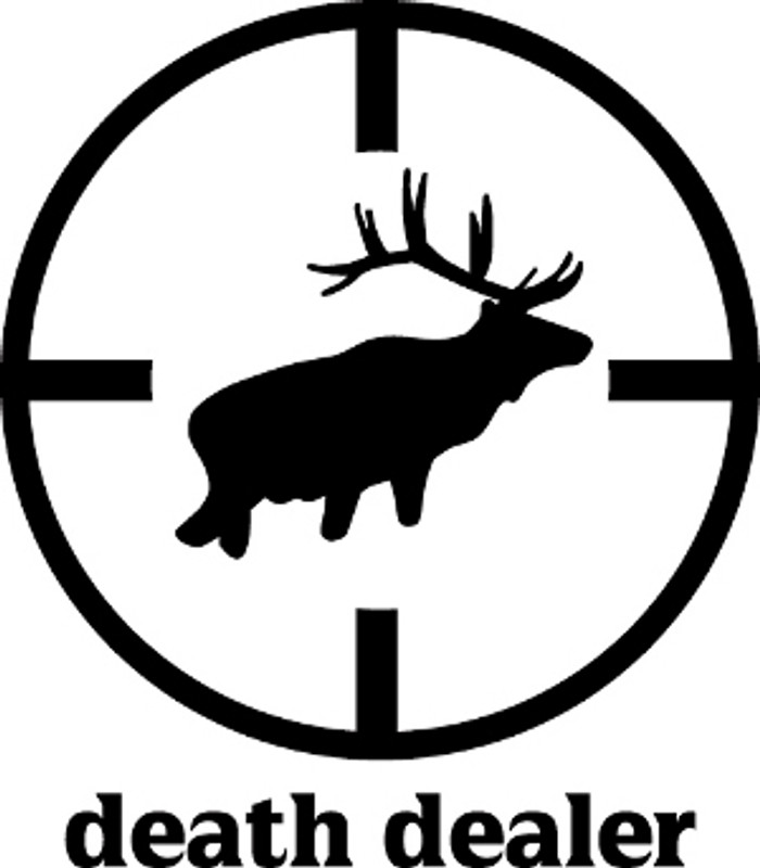 Death Dealer Elk Hunting Decal
