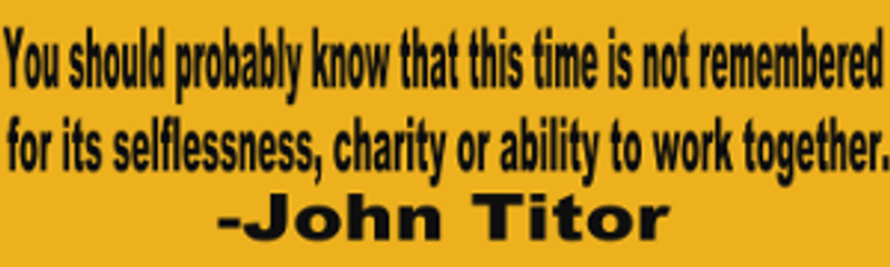 John Titor Selfish Bumper Sticker