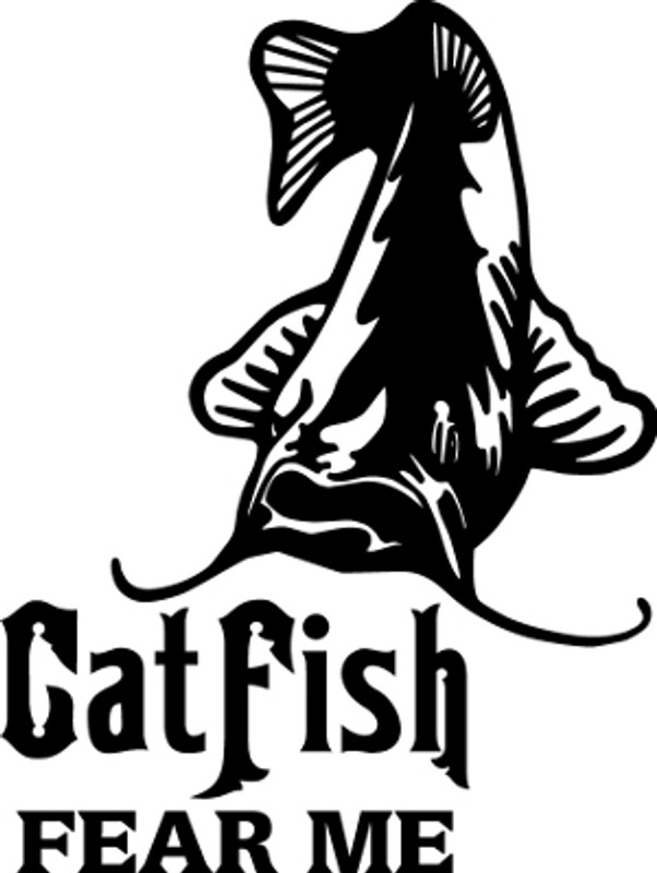 Catfish Fear Me Decal